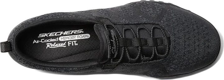 SKECHERS Breathe Easy - Infi-Knity Women's Shoes Black : 5 B - Medium, Textile - Image 2