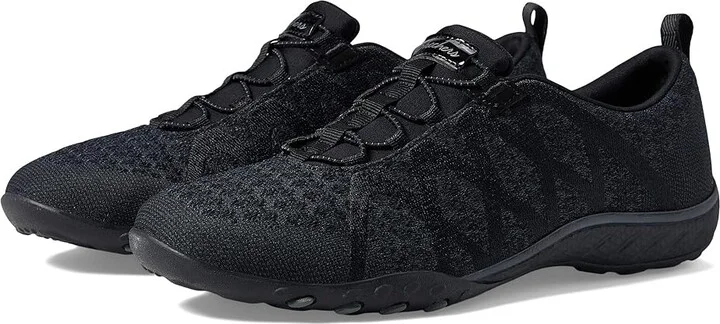SKECHERS Breathe Easy - Infi-Knity Women's Shoes Black : 5 B - Medium, Textile