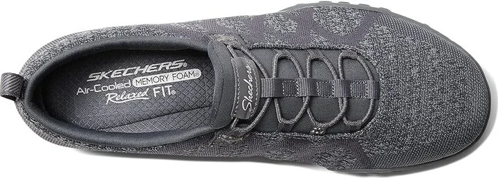 SKECHERS Breathe Easy - Infi-Knity Women's Shoes Charcoal : 5.5 B - Medium, Textile - Image 2