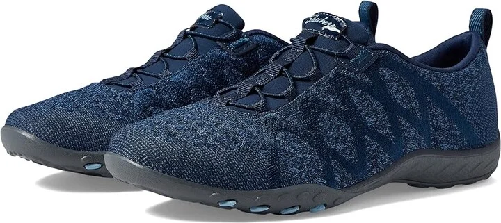 SKECHERS Breathe Easy - Infi-Knity Women's Shoes Navy : 5.5 B - Medium, Textile