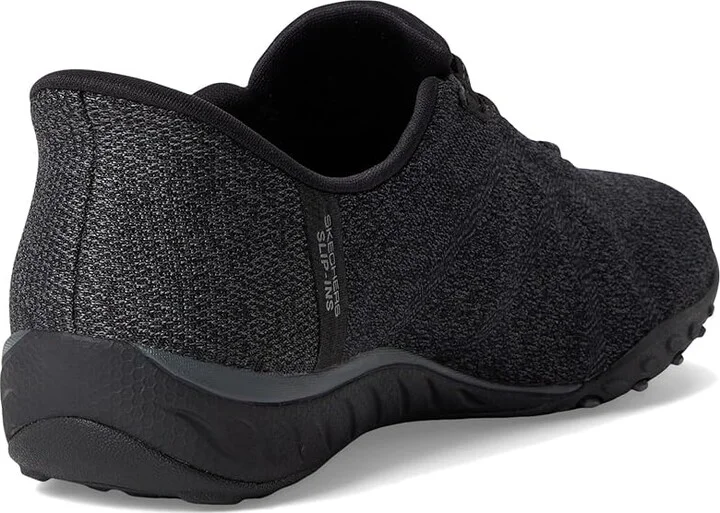 SKECHERS Breathe Easy - Knitty Waves Hands Free Slip-Ins Women's Shoes Black : 10 B - Medium, Lace/Mesh/Rubber - Image 4