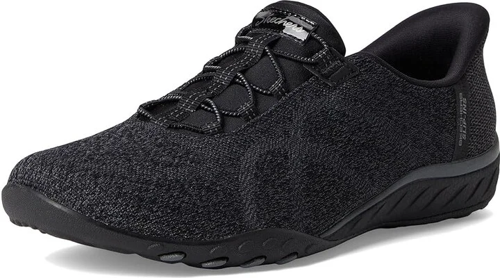 SKECHERS Breathe Easy - Knitty Waves Hands Free Slip-Ins Women's Shoes Black : 10 B - Medium, Lace/Mesh/Rubber - Image 5