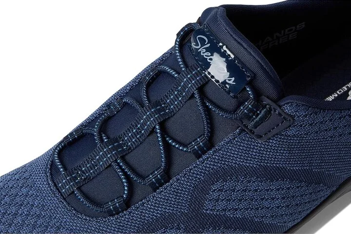 SKECHERS Breathe Easy - Knitty Waves Hands Free Slip-Ins Women's Shoes Navy : 5.5 B - Medium, Lace/Mesh/Rubber - Image 7