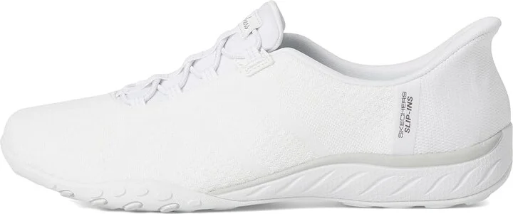 SKECHERS Breathe Easy - Knitty Waves Hands Free Slip-Ins Women's Shoes White : 8 B - Medium, Lace/Mesh/Rubber - Image 6