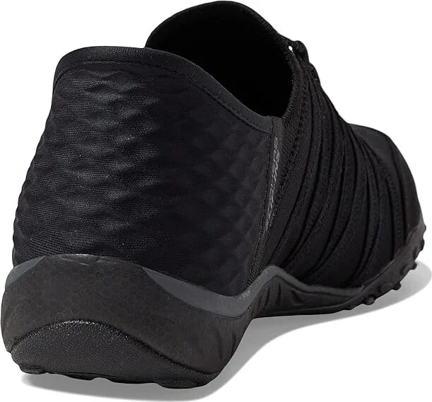 SKECHERS Breathe Easy - Roll With Me Hands Free Slip-Ins Women's Shoes Black : 5 Medium, Textile - Image 4