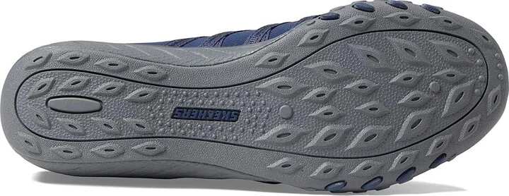 SKECHERS Breathe Easy - Roll With Me Hands Free Slip-Ins Women's Shoes Navy : 5 Medium, Textile - Image 3
