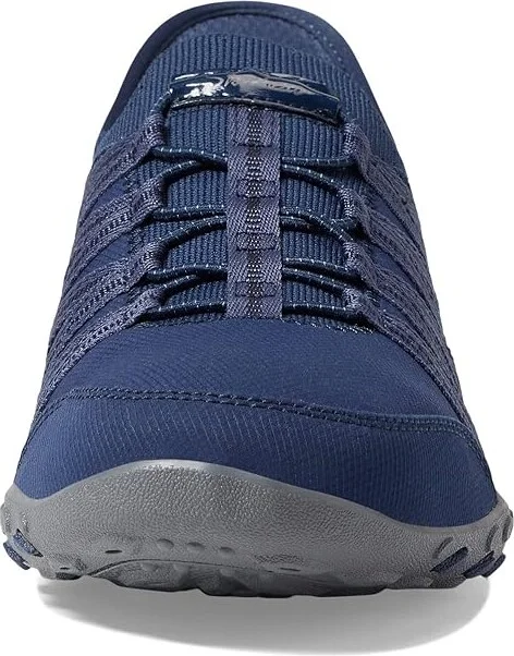 SKECHERS Breathe Easy - Roll With Me Hands Free Slip-Ins Women's Shoes Navy : 5 Medium, Textile - Image 5