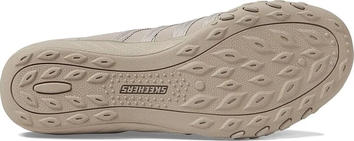 SKECHERS Breathe Easy - Roll With Me Hands Free Slip-Ins Women's Shoes Taupe : 5 Medium, Textile - Image 3
