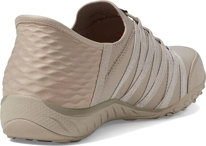 SKECHERS Breathe Easy - Roll With Me Hands Free Slip-Ins Women's Shoes Taupe : 5 Medium, Textile - Image 4