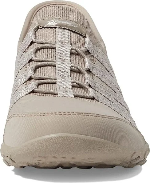 SKECHERS Breathe Easy - Roll With Me Hands Free Slip-Ins Women's Shoes Taupe : 5 Medium, Textile - Image 5