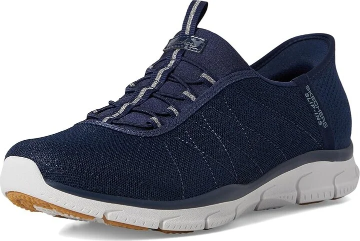 SKECHERS Brilliance - Night Shift Hands Free Slip-Ins Women's Shoes Navy : 6 B - Medium - Image 5