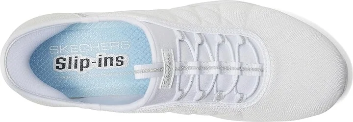 SKECHERS Brilliance - Night Shift Hands Free Slip-Ins Women's Shoes White : 5.5 B - Medium - Image 2