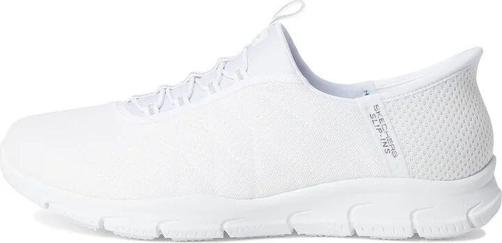 SKECHERS Brilliance - Night Shift Hands Free Slip-Ins Women's Shoes White : 5.5 B - Medium - Image 6