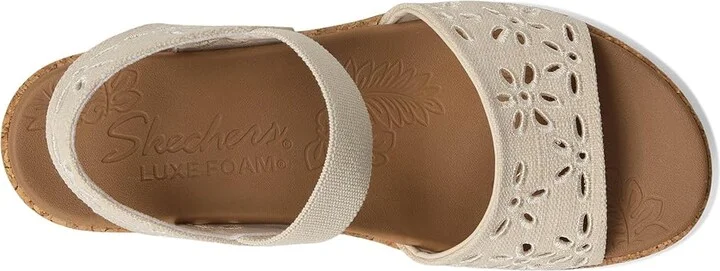 SKECHERS Brystol - Beach Bliss Women's Sandals Natural : 9 B - Medium, Canvas/Synthetic - Image 2
