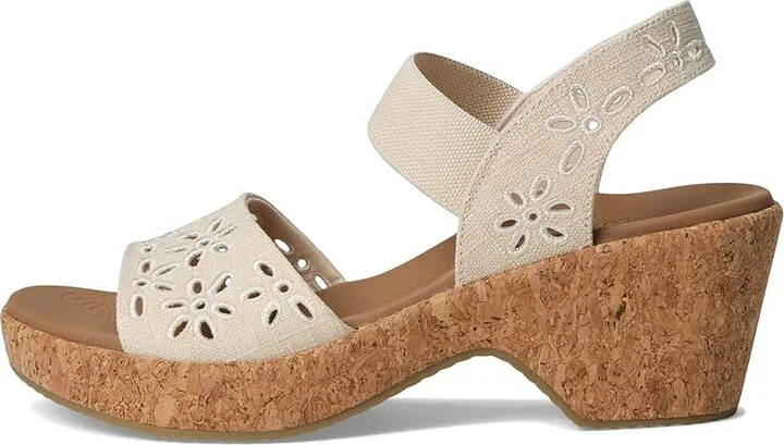 SKECHERS Brystol - Beach Bliss Women's Sandals Natural : 9 B - Medium, Canvas/Synthetic - Image 6