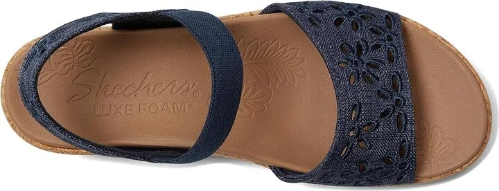 SKECHERS Brystol - Beach Bliss Women's Sandals Navy : 9 B - Medium, Canvas/Synthetic - Image 2