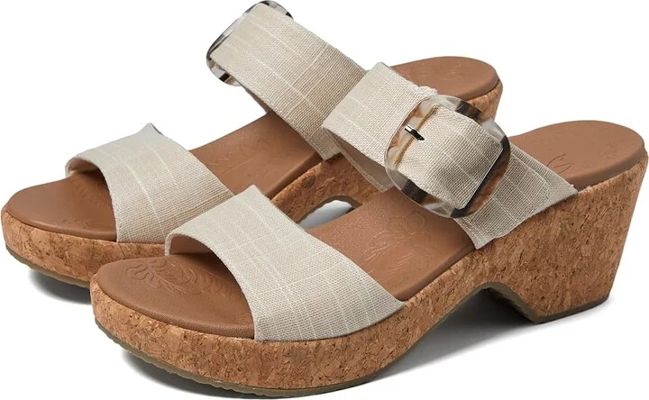 SKECHERS Brystol Women's Shoes Natural : 5.5 B - Medium, Canvas/Textile
