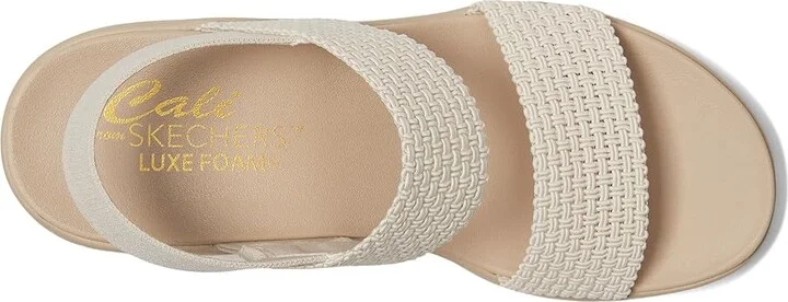 SKECHERS Cali Day Women's Sandals White : 8 B - Medium, Rubber - Image 2