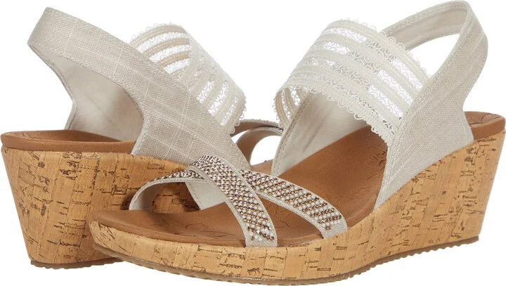 Skechers Cali Women's Women's Beverlee-Fancy SIPS Wedge Sandal