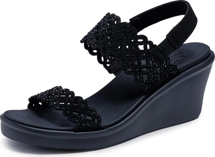 Skechers Cali Women's womens Rumble on - Sassy Dayz Wedge Sandal