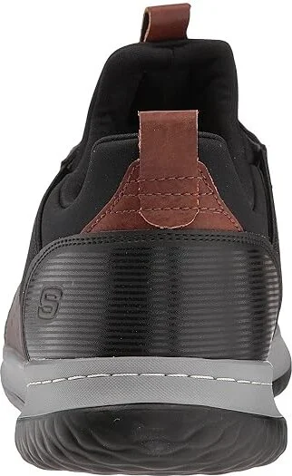 SKECHERS Classic Fit Delson Camben Men's Shoes Black/Gray : 7 D - Medium, Synthetic/Textile - Image 5