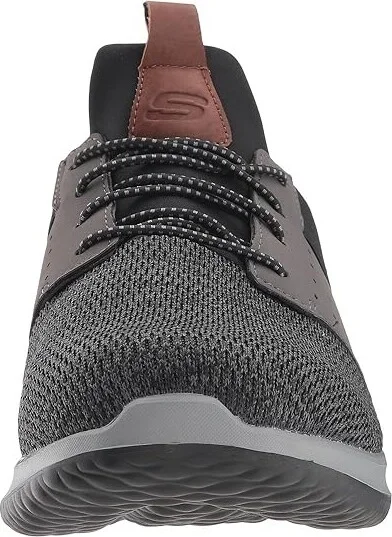 SKECHERS Classic Fit Delson Camben Men's Shoes Black/Gray : 7 D - Medium, Synthetic/Textile - Image 6