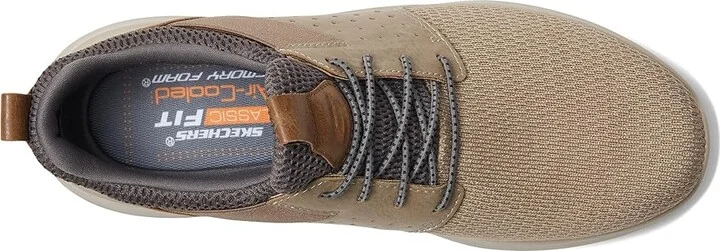 SKECHERS Classic Fit Delson Camben Men's Shoes Taupe : 7 D - Medium, Synthetic/Textile - Image 3