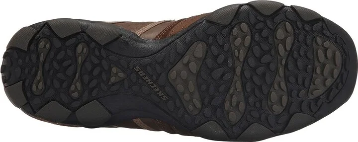 SKECHERS Classic Fit Diameter - Zinroy Men's Shoes Dark Brown Leather : 7 D - Medium - Image 4