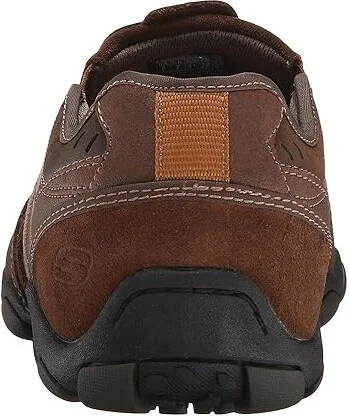 SKECHERS Classic Fit Diameter - Zinroy Men's Shoes Dark Brown Leather : 7 D - Medium - Image 5