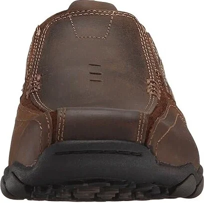 SKECHERS Classic Fit Diameter - Zinroy Men's Shoes Dark Brown Leather : 7 D - Medium - Image 6