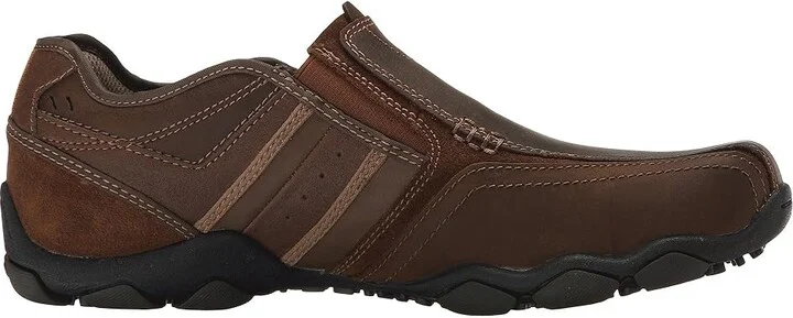 SKECHERS Classic Fit Diameter - Zinroy Men's Shoes Dark Brown Leather : 7 D - Medium - Image 8