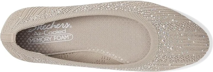 SKECHERS Cleo 2.0 - Glitzy Daze Women's Shoes Taupe Sparkle : 5 B - Medium - Image 2