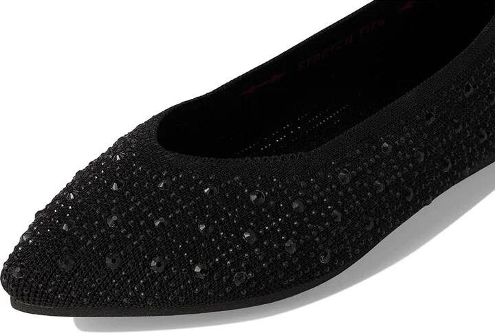 SKECHERS Cleo Point - Gleam n Glow Women's Shoes Black : 8 B - Medium, Synthetic - Image 7