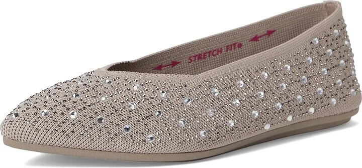 SKECHERS Cleo Point - Gleam n Glow Women's Shoes Taupe : 9.5 B - Medium, Synthetic - Image 5