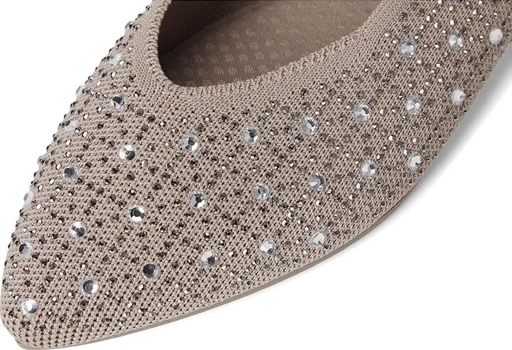 SKECHERS Cleo Point - Gleam n Glow Women's Shoes Taupe : 9.5 B - Medium, Synthetic - Image 7