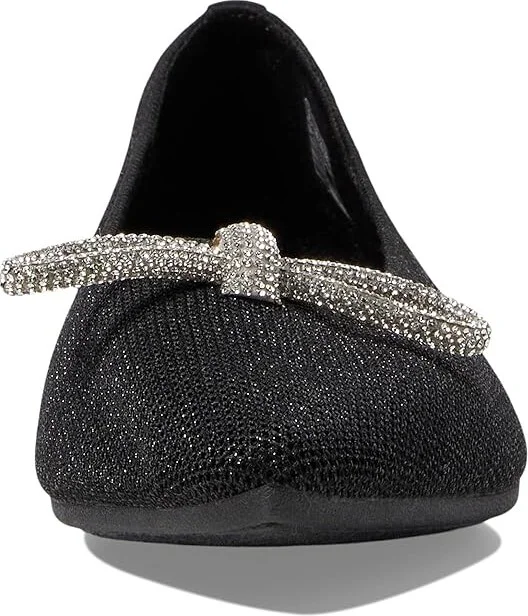 SKECHERS Cleo Point - Glitzy Haze Women's Flat Shoes Black : 6 B - Medium, Suede - Image 5