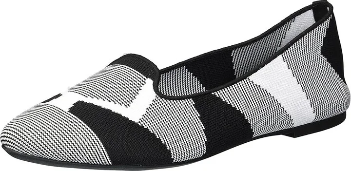 SKECHERS Cleo Sherlock Women's Shoes Black/White : 5 B - Medium, Textile - Image 2