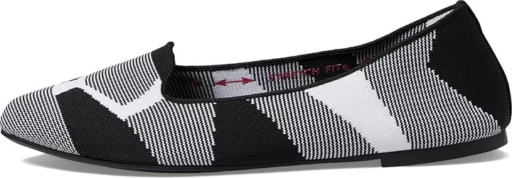 SKECHERS Cleo Sherlock Women's Shoes Black/White : 5 B - Medium, Textile - Image 7