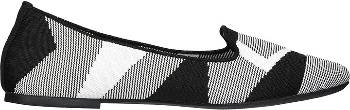SKECHERS Cleo Sherlock Women's Shoes Black/White : 5 B - Medium, Textile - Image 8