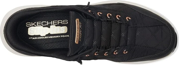 SKECHERS Contour Foam - Cozy Fit Golden Hour Hands Free Slip-Ins Women's Shoes Black Rose Gold : 9 B - Medium, Textile - Image 2