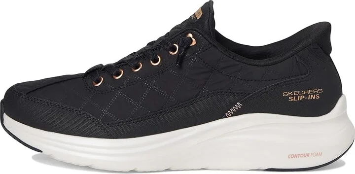 SKECHERS Contour Foam - Cozy Fit Golden Hour Hands Free Slip-Ins Women's Shoes Black Rose Gold : 9 B - Medium, Textile - Image 6