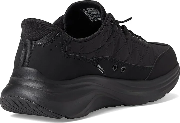 SKECHERS Contour Foam Cozy Fit Hands Free Slip-In Men's Shoes Black/Black : 8 EE - Wide, Textile - Image 4