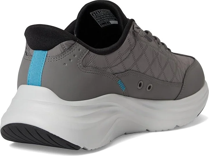 SKECHERS Contour Foam Cozy Fit Hands Free Slip-In Men's Shoes Charcoal/Black : 14 D - Medium, Textile - Image 4