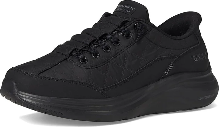 SKECHERS Contour Foam - Cozy Fit Hands Free Slip-Ins Women's Shoes Black : 8.5 B - Medium, Rubber/Synthetic - Image 5