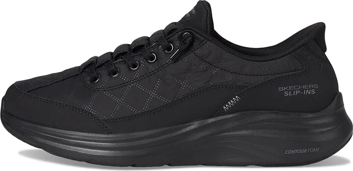 SKECHERS Contour Foam - Cozy Fit Hands Free Slip-Ins Women's Shoes Black : 8.5 B - Medium, Rubber/Synthetic - Image 6