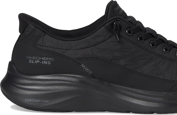 SKECHERS Contour Foam - Cozy Fit Hands Free Slip-Ins Women's Shoes Black : 8.5 B - Medium, Rubber/Synthetic - Image 7