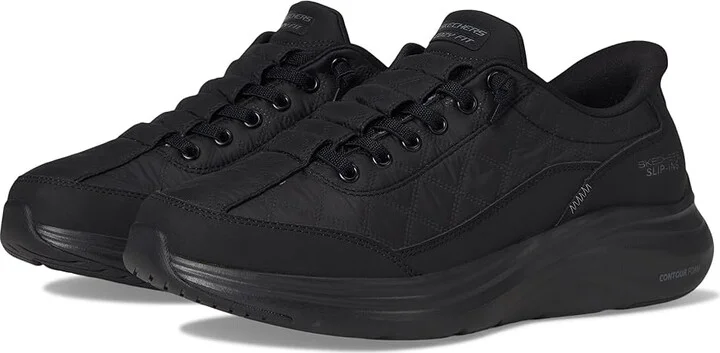SKECHERS Contour Foam - Cozy Fit Hands Free Slip-Ins Women's Shoes Black : 8.5 B - Medium, Rubber/Synthetic