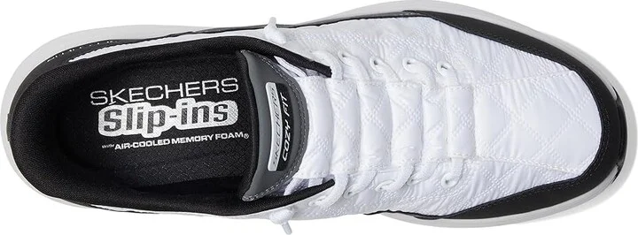 SKECHERS Contour Foam - Cozy Fit Hands Free Slip-Ins Women's Shoes White Black : 5.5 B - Medium, Rubber/Synthetic - Image 2
