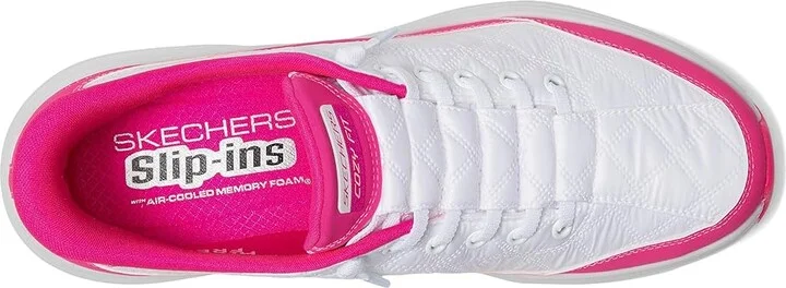 SKECHERS Contour Foam - Cozy Fit Hands Free Slip-Ins Women's Shoes White Hot Pink : 5 B - Medium, Rubber/Synthetic - Image 2