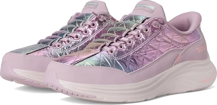 SKECHERS Contour Foam - Cozy Fit Shining Pearl Hands Free Slip-Ins Women's Shoes Lavender : 10 B - Medium, Synthetic
